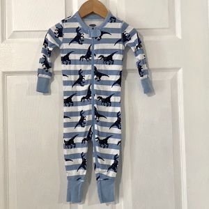 Old Navy Baby Long Sleeve Dinosaur Footless Onesie